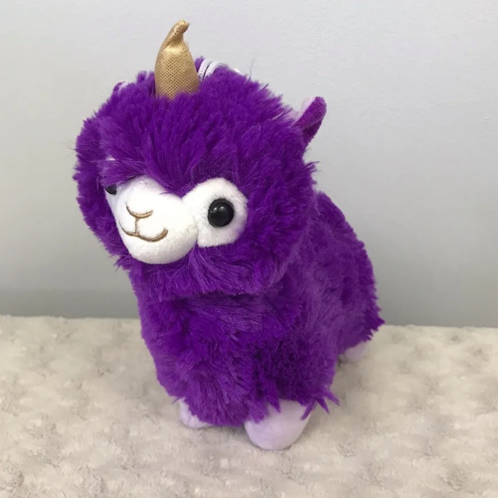 Peek A Boo Toys Purple Llamacorn Plush Stuffed Animal Toy White Llama Unicorn